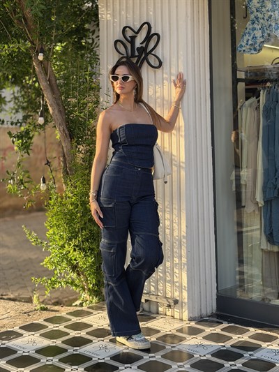 Leon Denim Takım Lacivert