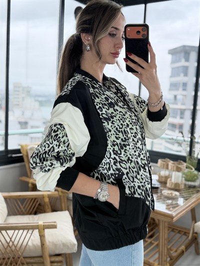 Peter Leopar Desen Bomber Ceket