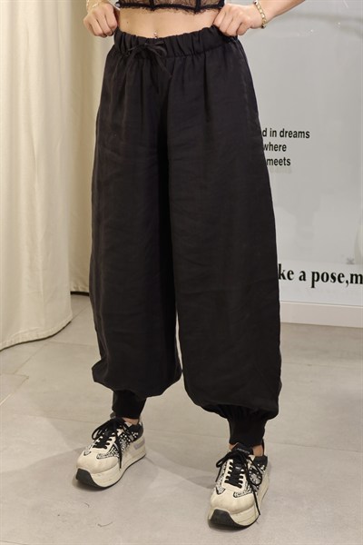 Proper Lastikli Şalvar Pantalon Siyah 