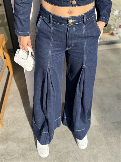 Robert Pileli Denim Pantolon Lacivert