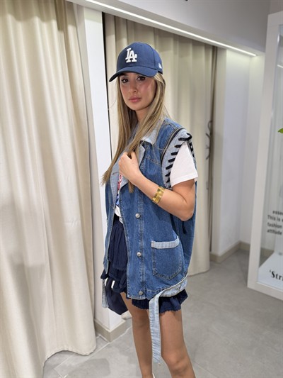 Stella Tasarım Denim Yelek