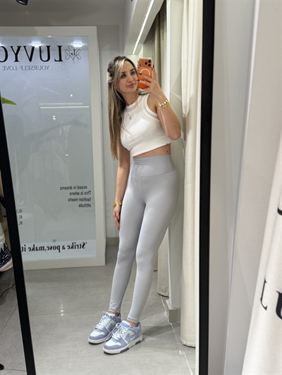 Tyler Yüksek Bel Toparlayıcı Tayt Buz Mavisi