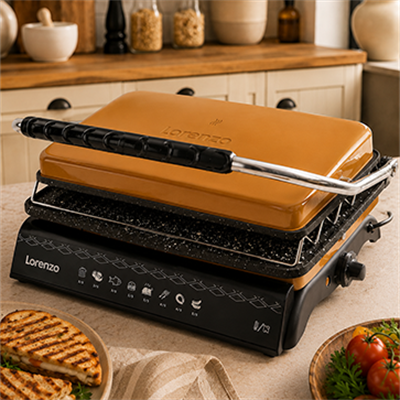 TOASTY PLUS TEFLON 6 DİLİM DÖKÜM TOST MAKİNESİ ROSIE