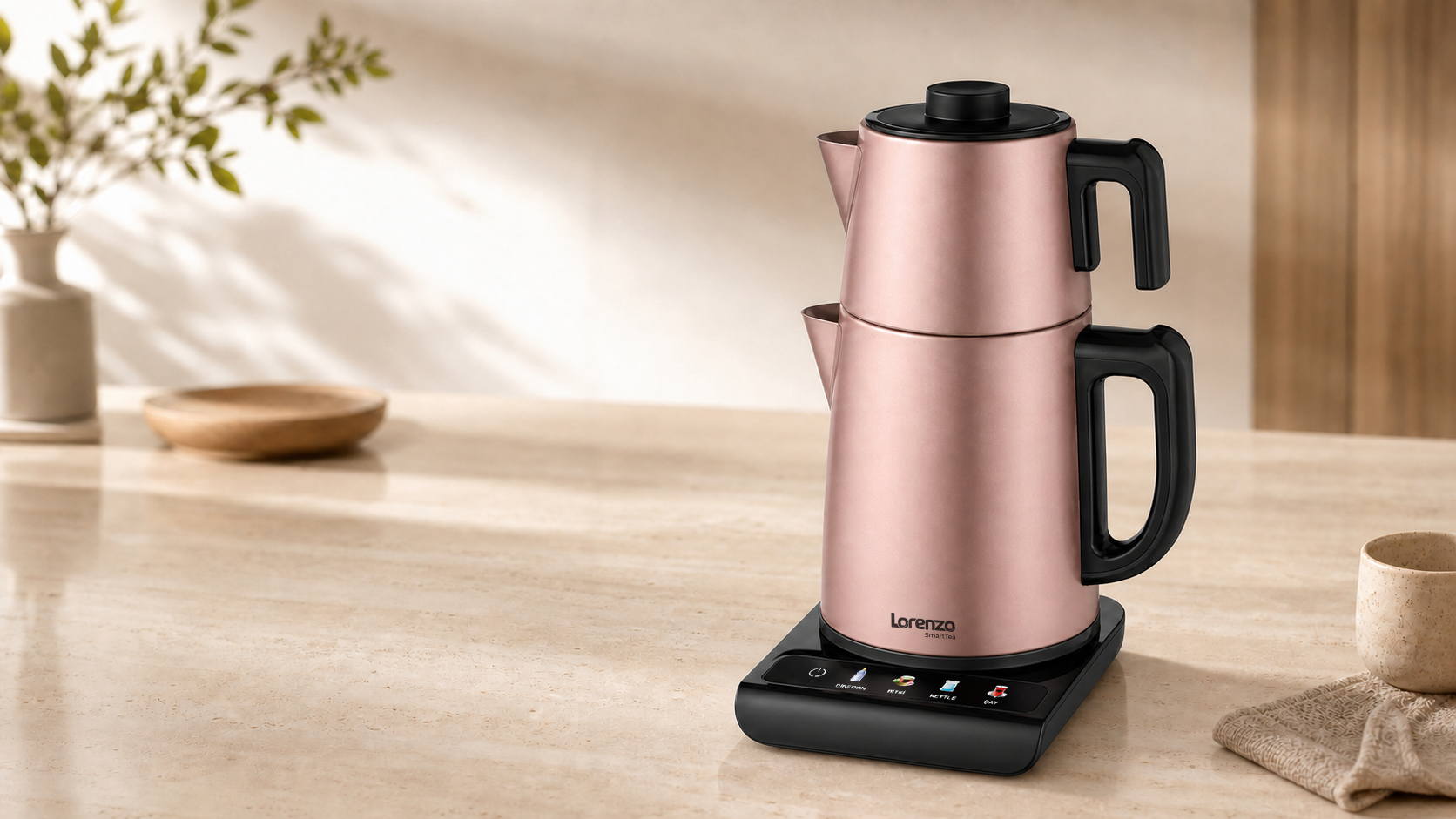 Lorenzo Smart Tea 5 in 1 rose çay makinesi