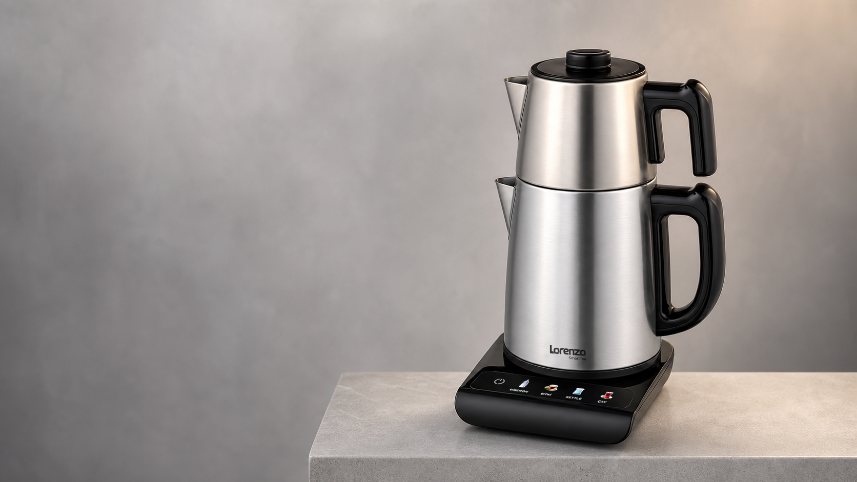 Smart Tea 1 litre demlik ve 1,7 litre su ısıtıcı