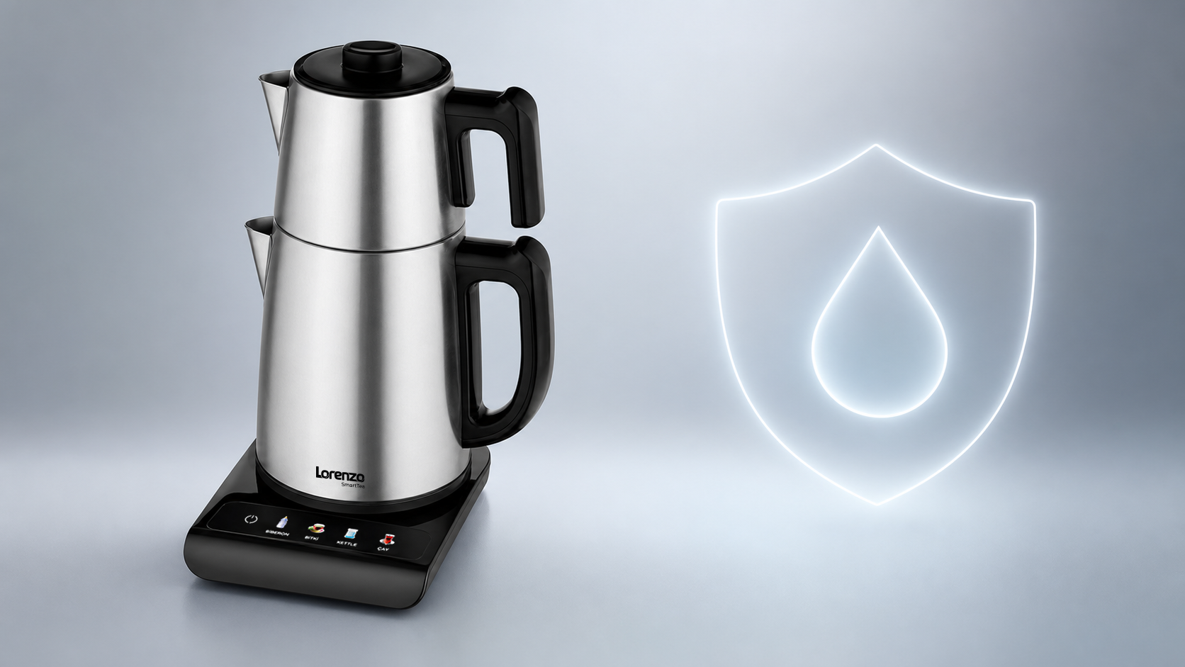 Smart Tea paslanmaz çelik ve güvenlik özellikleri