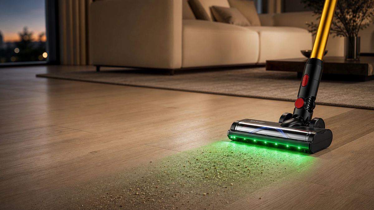 GreenEye LED ile görünür hale gelen zemin tozları