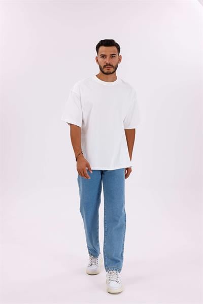 Oversize Basic 30/2 T-Shirt Ekru