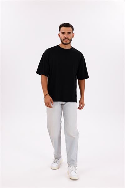 Oversize Basic 30/2 T-Shirt Siyah