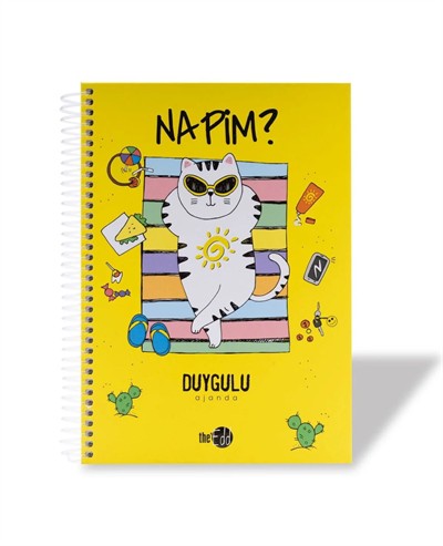 Napim Kedi Baskılı Duygulu Ajanda