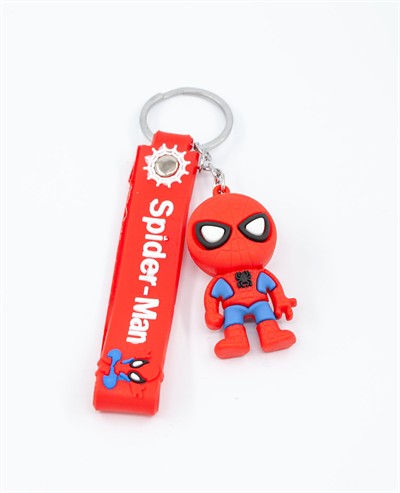 Spiderman Silikon Anahtarlık Asortili 12'li Paket