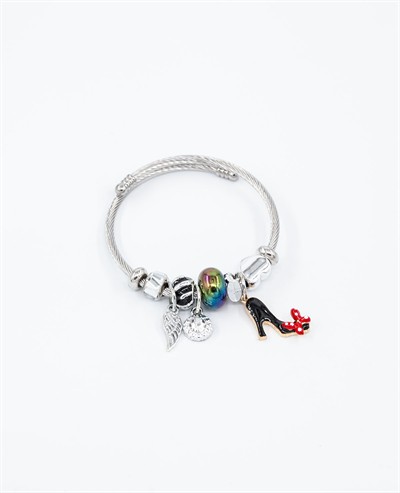 Topuklu Ayakkabı Model 8 Figürlü Charmlı Bileklik