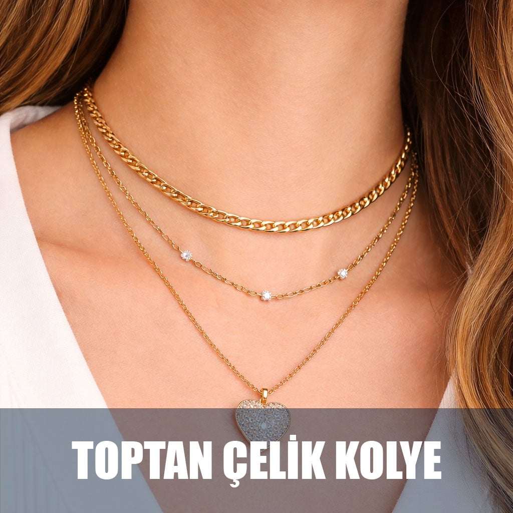 Toptan Çelik Kolye