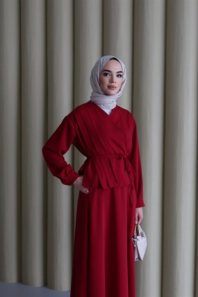 Noura Etekli Takım - Bordo 