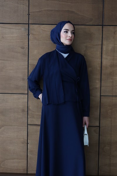 Noura Etekli Takım - Lacivert