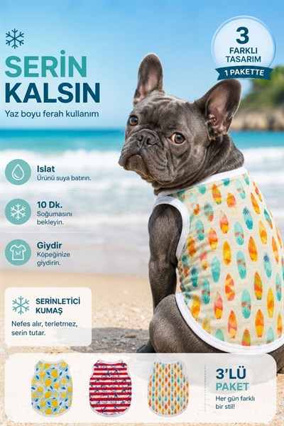 Serinletici Köpek Atleti, 3'lü Avantajlı Paket