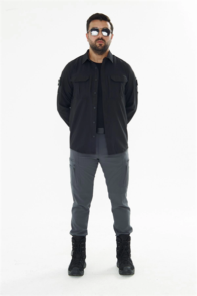 4lü Set Antrasit-Siyah Kombin