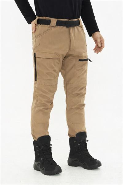 504 Taktikal Havalandırmalı Kışlık Softshel İçi Polarlı Çöl Pantolon