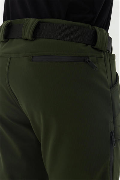 504 Taktikal Havalandırmalı Kışlık Softshel İçi Polarlı Haki Pantolon