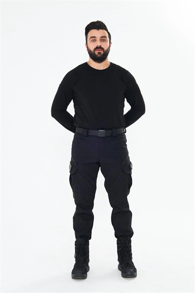 508 Kışlık Softshel İçi Polarlı Siyah Pantolon