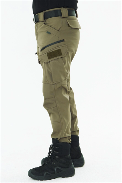 508 Kışlık Softshel İçi Polarlı Toprak Pantolon