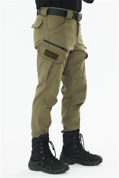 508 Kışlık Softshel İçi Polarlı Toprak Pantolon