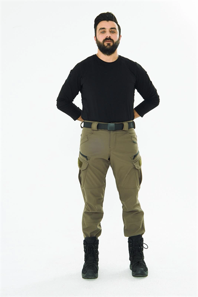 508 Kışlık Softshel İçi Polarlı Toprak Pantolon