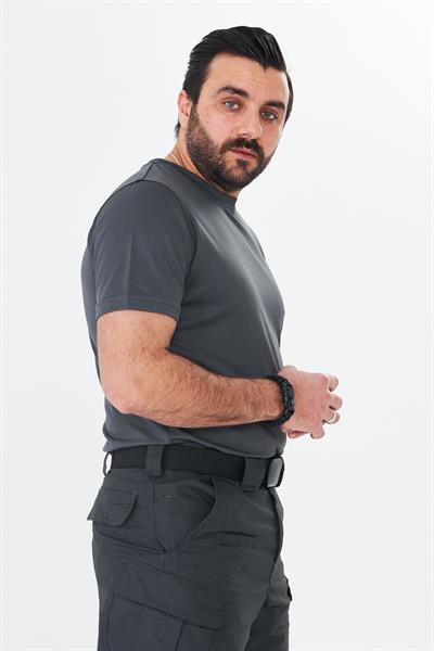 Dry Touch Kumaş Likralı T-shirt Antrasit