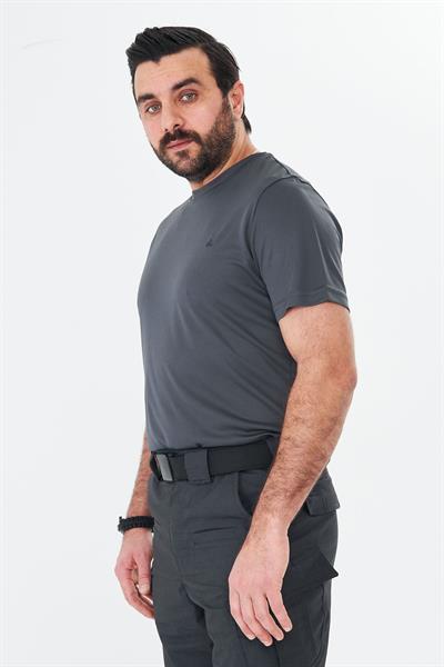 Dry Touch Kumaş Likralı T-shirt Antrasit