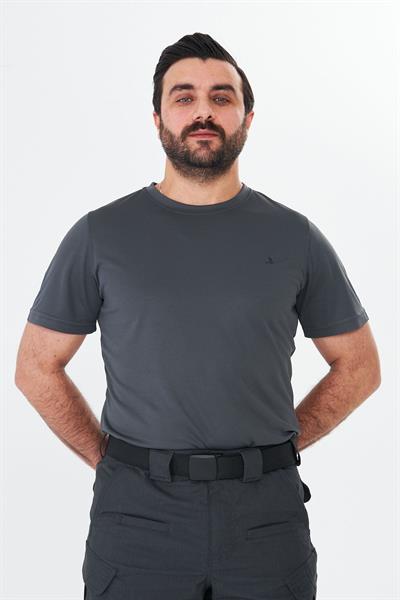 Dry Touch Kumaş Likralı T-shirt Antrasit