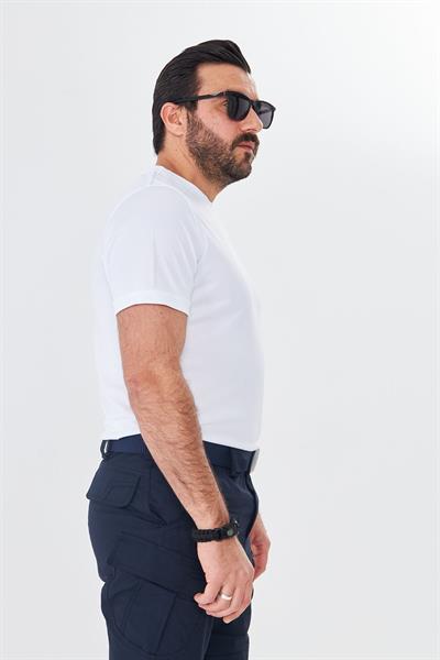 Dry Touch Kumaş Likralı T-shirt Beyaz