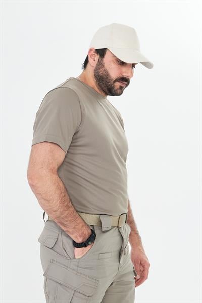 Dry Touch Kumaş Likralı T-shirt Çöl