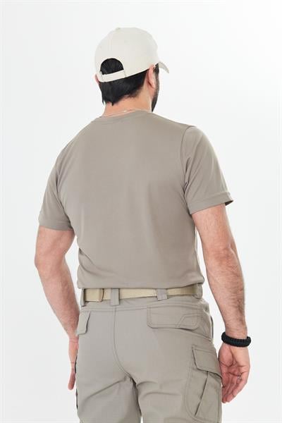 Dry Touch Kumaş Likralı T-shirt Çöl