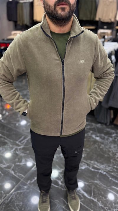 DÜZ POLAR HIRKA HAKİ