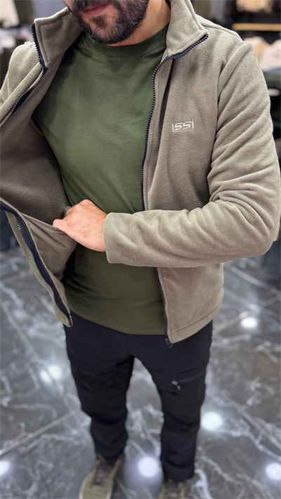 DÜZ POLAR HIRKA HAKİ