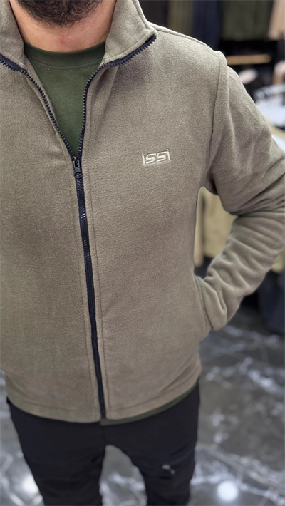 DÜZ POLAR HIRKA HAKİ