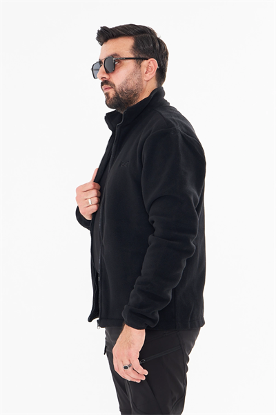 DÜZ POLAR HIRKA SİYAH