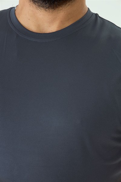 İSSİ 404 Patchli Dry Touch Tshirt Antrasit