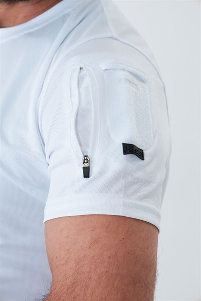 İSSİ 404 Patchli Dry Touch Tshirt Beyaz