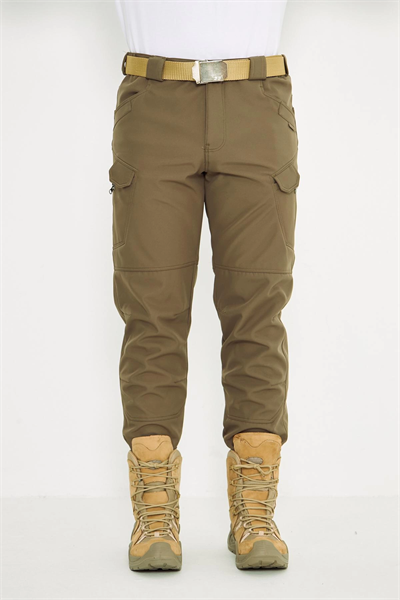 İSSİ 500 Taktikal Kışlık Softshel İçi Polarlı Çöl Pantolon