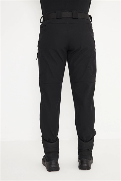 İSSİ 500 Taktikal Kışlık Softshel İçi Polarlı Siyah Pantolon
