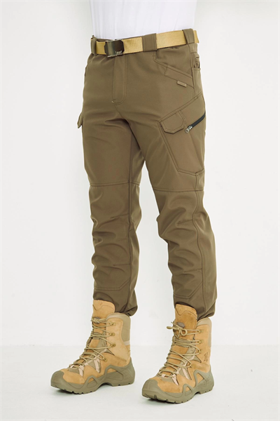 İSSİ 500 Taktikal Kışlık Softshel İçi Polarlı Çöl Pantolon