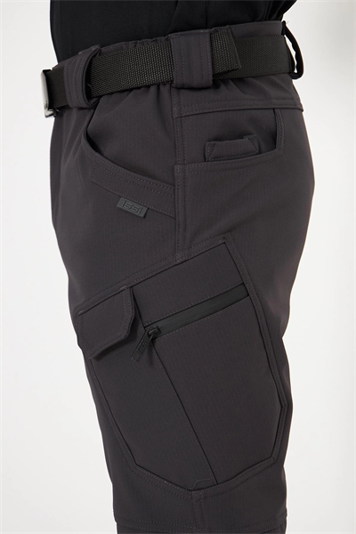 İSSİ 500 Taktikal Kışlık Softshel İçi Polarlı Antrasit Pantolon