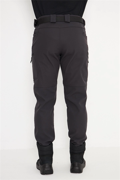 İSSİ 500 Taktikal Kışlık Softshel İçi Polarlı Antrasit Pantolon