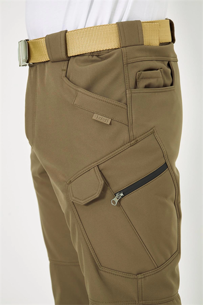 İSSİ 500 Taktikal Kışlık Softshel İçi Polarlı Çöl Pantolon