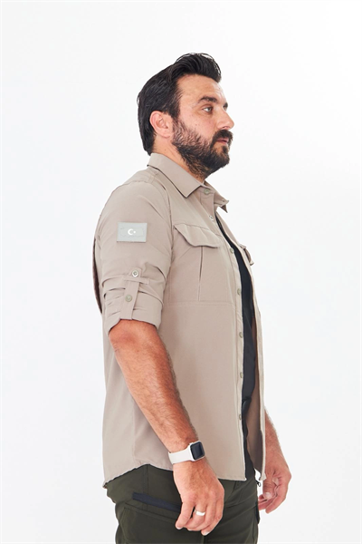 İssi 706 Taktik Tek Bayrak Pençli Çöl Gömlek