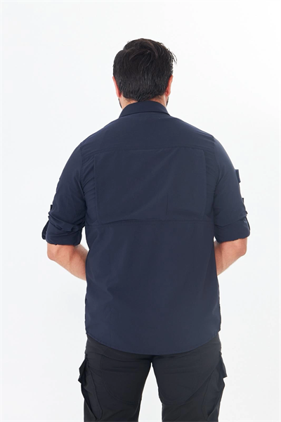İssi 706 Taktik Tek Bayrak Pençli Lacivert Gömlek