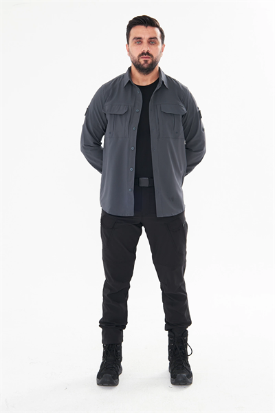İSSİ 700 Battal Taktikal Pençli Antrasit Gömlek