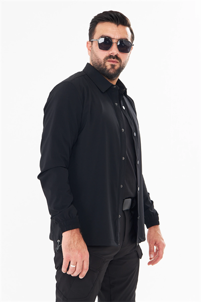 İssi Çıtçıtlı Gömlek Siyah