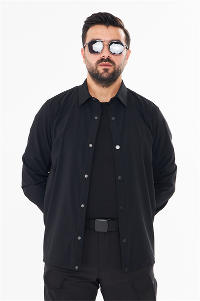 İssi Çıtçıtlı Gömlek Siyah